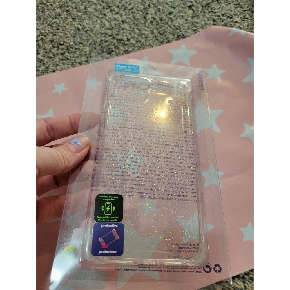 Clear Glitter Iphone 6/7/8+ case